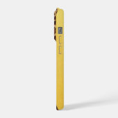 Leopard-Muster iPhone 15 Pro Hülle – Kühnes Tier  (Linke Seite)
