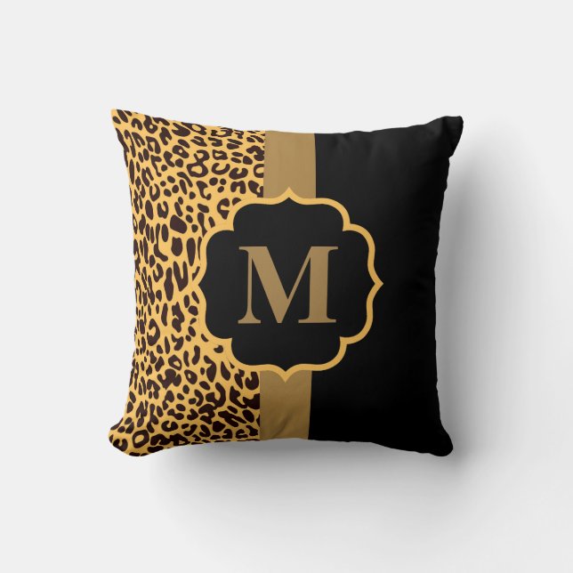 Leopard Muster Kissen (Vorderseite)
