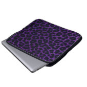 Leopard-Muster-Laptop-Hülse Laptopschutzhülle (Vorne Knopf)