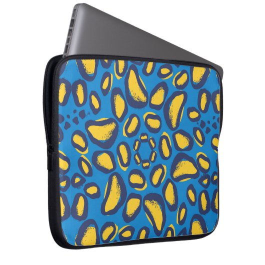 Leopard-Muster Laptopschutzhülle (Vorne Rechts)