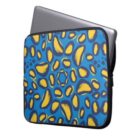 Leopard-Muster Laptopschutzhülle (Vorderseite Links)