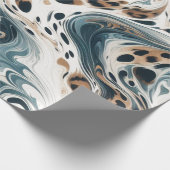 Leopard Muster Milky Way Geschenkpapier (Ecke)