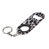 Leopard Muster Mini Flaschenöffner (Vorderseite Schrägansicht)