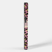 Leopard Muster Monogram Rose Gold Black Case-Mate iPhone Hülle (Rückseite / Rechts)