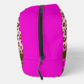 Leopard-Muster Monogrammname Waschbeutel (Rechts)