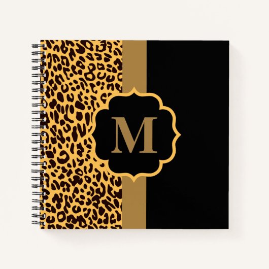 Leopard Muster Notizblock (Vorderseite)