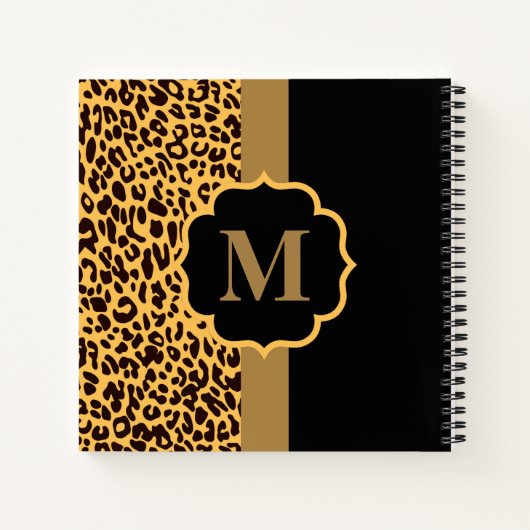 Leopard Muster Notizblock (Rückseite)