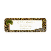 Leopard Muster Palm Tree Tropical Personal (Vorne)