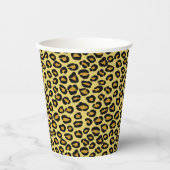 Leopard Muster Pappbecher (Vorderseite)