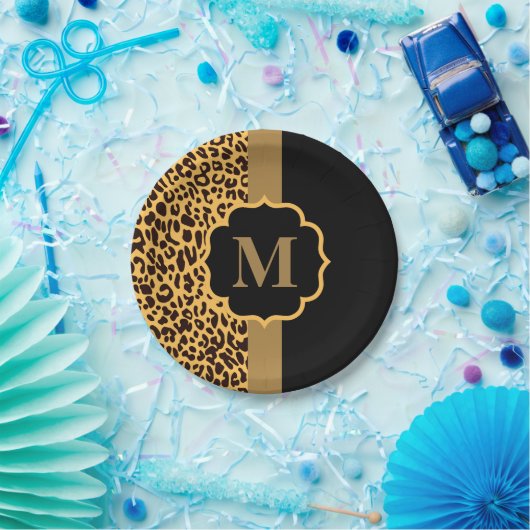 Leopard Muster Pappteller (Party)