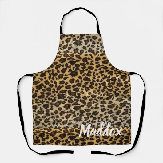 Leopard Muster Personal Schürze (Vorderseite)
