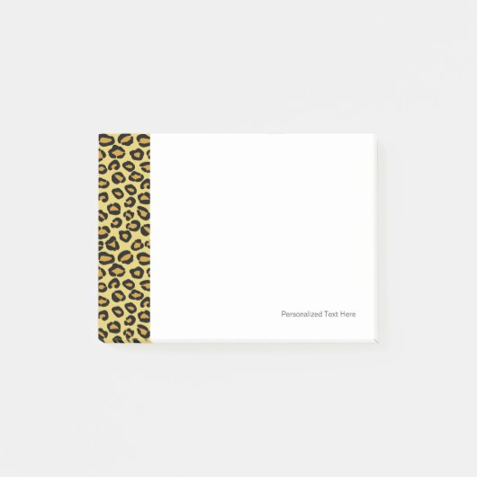 Leopard-Muster Post-it Klebezettel (Vorderseite)