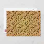 Leopard Muster Postkarte (Vorne/Hinten)