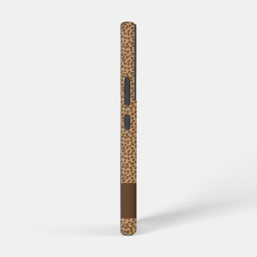 Leopard Muster Print Brown Personalize Samsung Galaxy Hülle (Rechte Seite)
