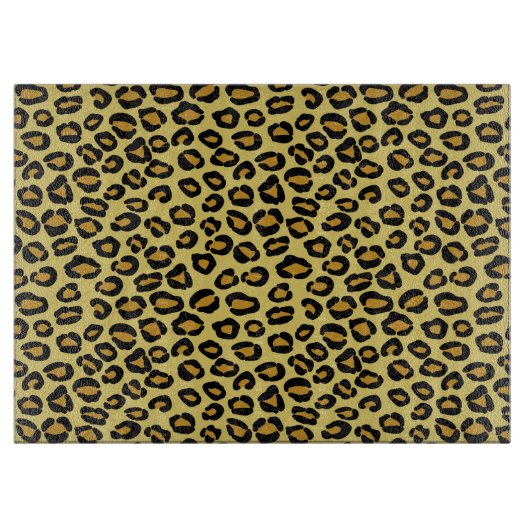 Leopard-Muster Schneidebrett (Vorderseite)