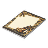 Leopard Muster Schuhe personalisiert Notizblock (Rotiert)