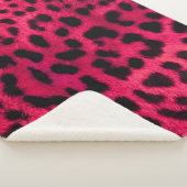 Leopard Muster Sherpadecke (3/4)