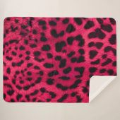 Leopard Muster Sherpadecke (Vorderseite (Horizontal))