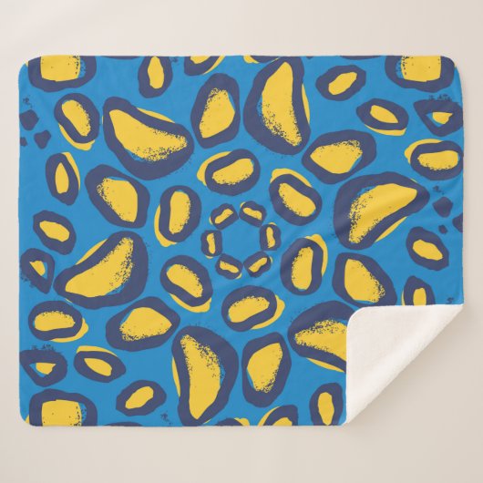 Leopard-Muster Sherpadecke (Vorderseite (Horizontal))