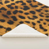 Leopard Muster Sherpadecke (3/4)