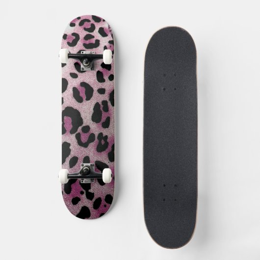 Leopard Muster Skateboard (Vorderseite)