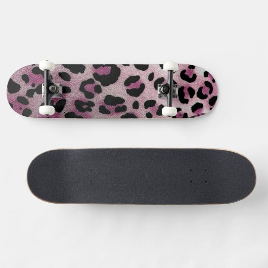 Leopard Muster Skateboard (Horizontal)