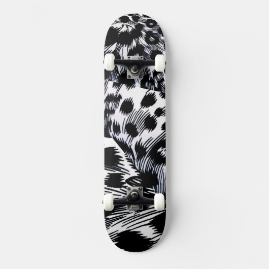 Leopard Muster Skateboard (Vorderseite)