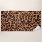 Leopard Muster Strandtuch (Vorderseite)