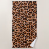 Leopard Muster Strandtuch (Vorderseite)