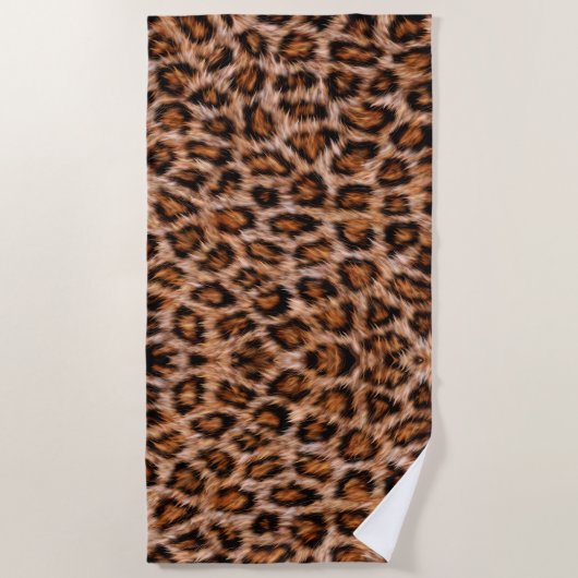 Leopard Muster Strandtuch (Vorderseite)