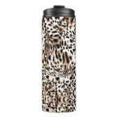 Leopard Muster Thermosbecher (Vorderseite)