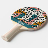 Leopard Muster Tischtennis Schläger (Vorderseite)