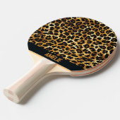 Leopard Muster Tischtennis Schläger (Vorderseite)
