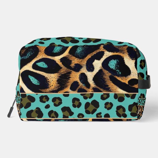 LEOPARD Muster - Toilettenbeutel Waschbeutel (Rückseite)