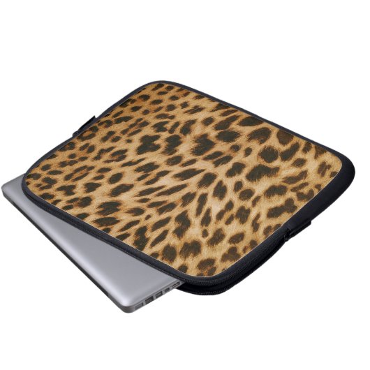 Leopard-Musterelektronik Laptopschutzhülle (Vorne Knopf)