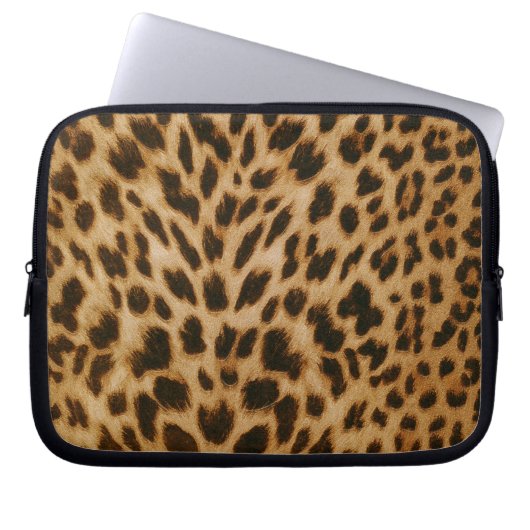 Leopard-Musterelektronik Laptopschutzhülle (Vorderseite)