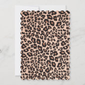 Leopard-Mutterschaftskarte Einladung (Rückseite)
