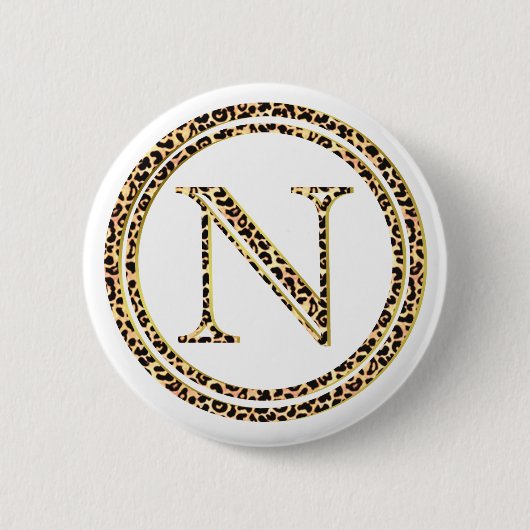 Leopard N Button (Vorderseite)