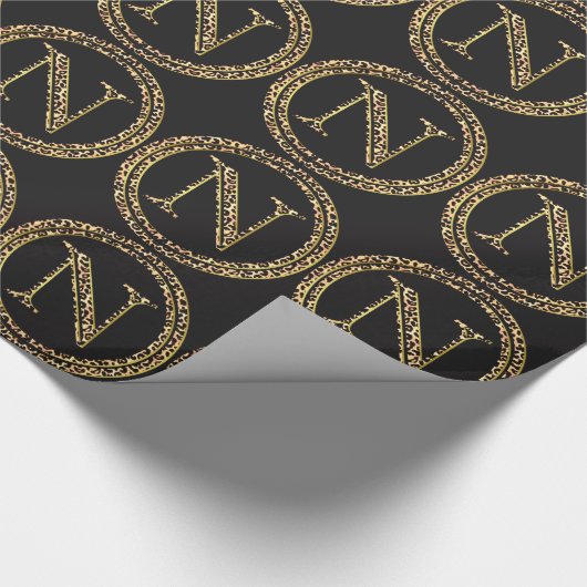 Leopard N Geschenkpapier (Ecke)