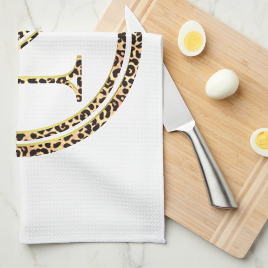 Leopard N Geschirrtuch (Viertel Falte)
