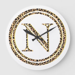 Leopard N Große Wanduhr