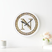 Leopard N Große Wanduhr (Zuhause)