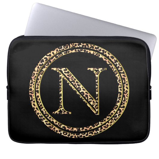 Leopard N Laptopschutzhülle (Vorderseite)