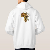 Leopard-Naheffektkarte der Hoodie-Serie der AFRICA Hoodie (Rückseite)