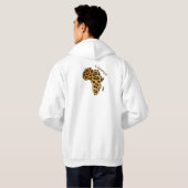 Leopard-Naheffektkarte der Hoodie-Serie der AFRICA Hoodie (Schwarz voll)
