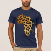 Leopard Naheffektkarte des AFRICA Fashion T-Shirts (Vorderseite)