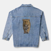 Leopard nähert sich jeansjacke (Rückseite)