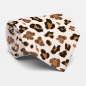 Leopard necktie krawatte (Gerollt)
