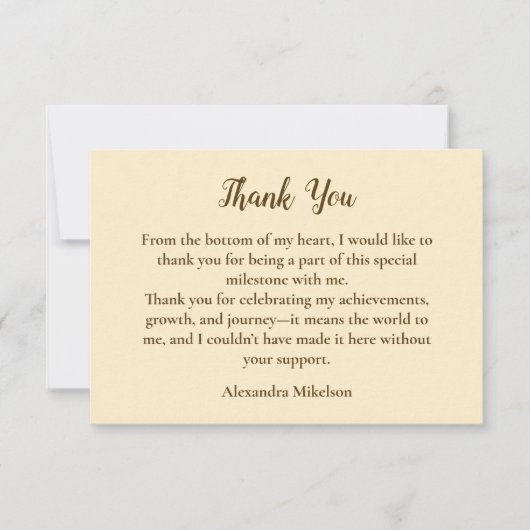 Leopard Neutral 50 & Fabulous Birthday Dankeskarte (Vorderseite)