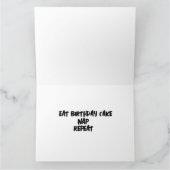 LEOPARD Nickerchen lustig Big Cat Grußkarte Karte (Innenseite)